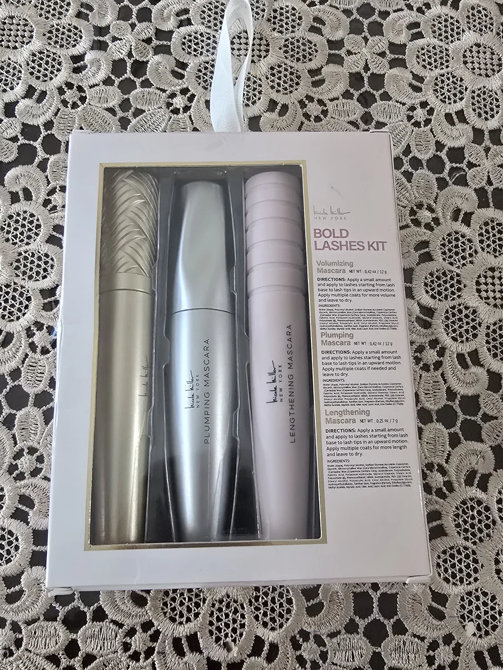 Nicole Miller Bold Lashes Kit — Pink, Gold, Silver Mascaras